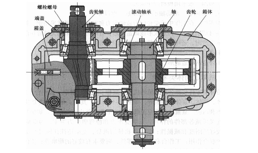 單級齒輪減速機結構